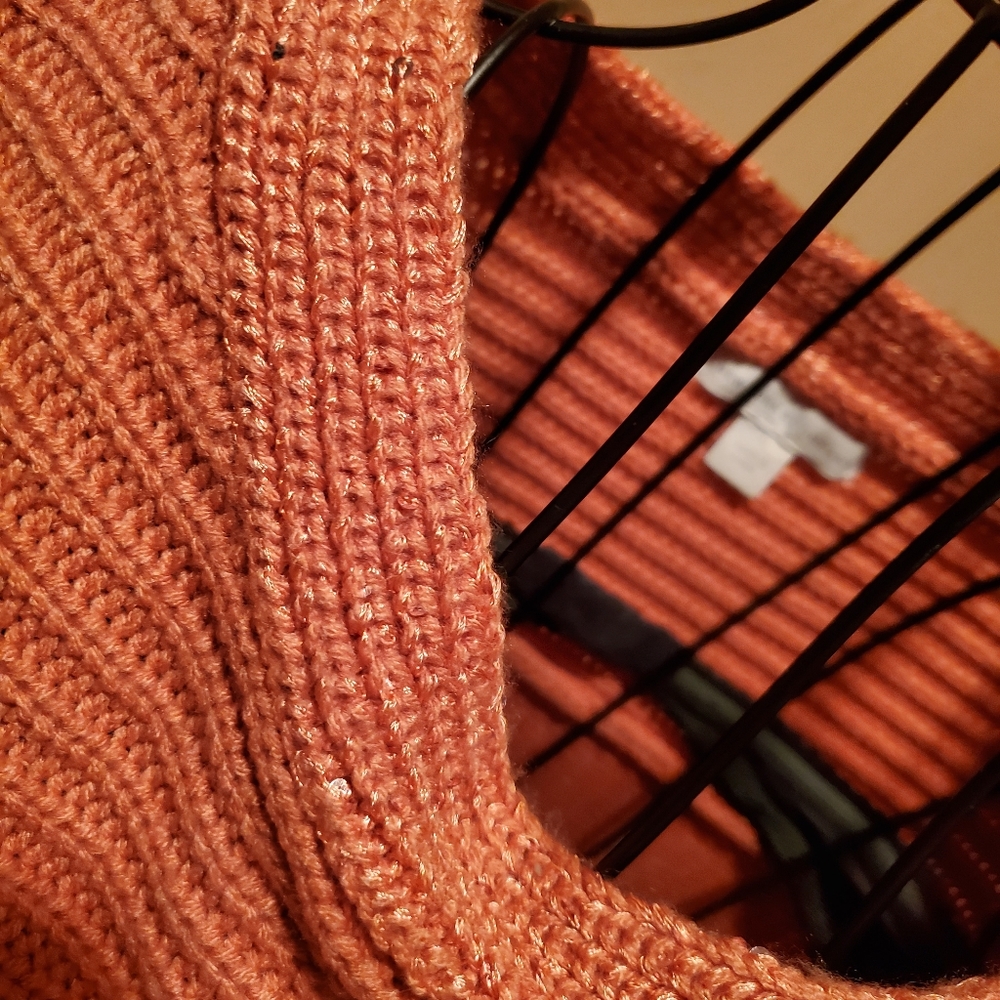 New York and company Rust sweater With Sequin Accents - Picture 2 of 5